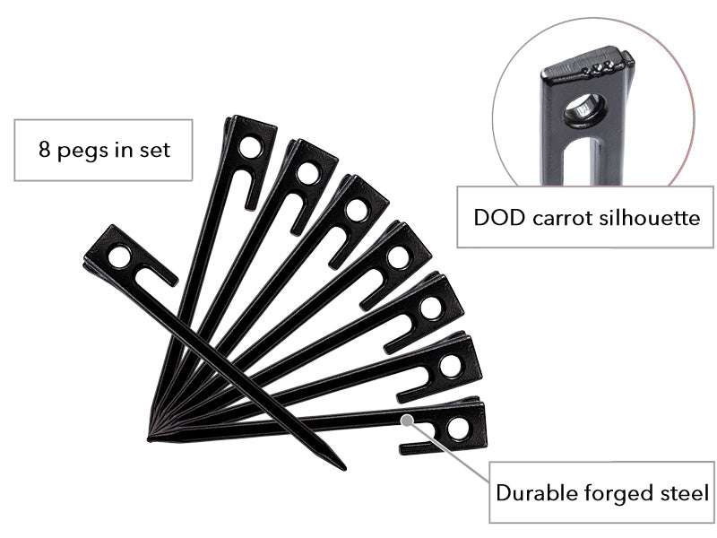 Carrot Top Forged Peg Set