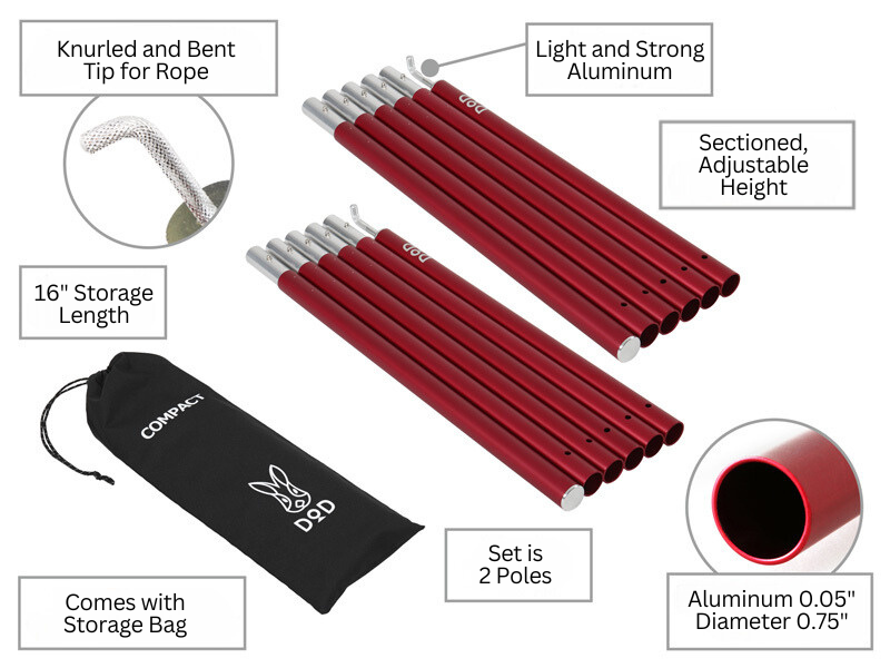 Compact Tarp Poles